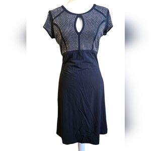 Philosophy Black and Silver Studded Midi Dress